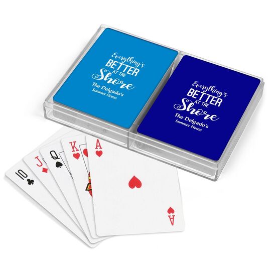 Everything's Better at the Shore Double Deck Playing Cards